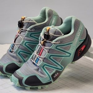 Women’s Salomon Speed Cross 3 Trail Hiking  Running Shoes Drawstring Size 6